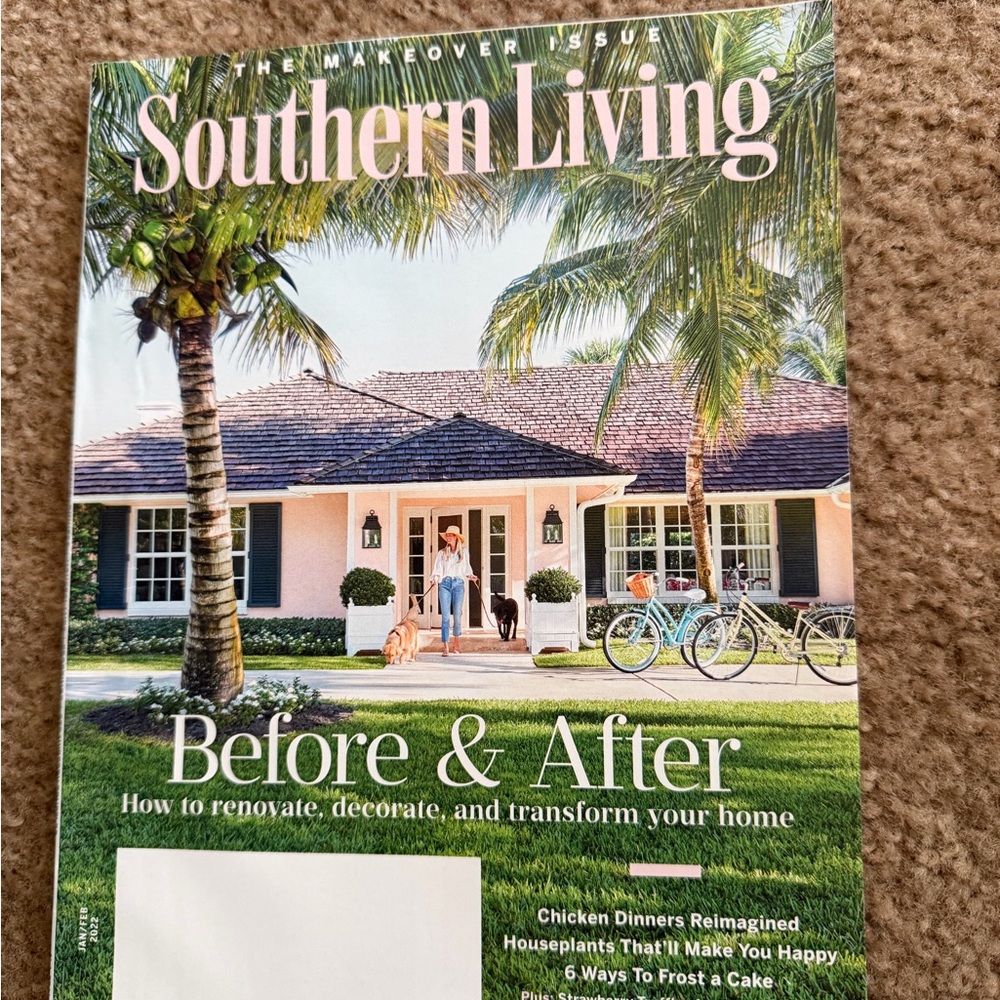 Southern Living Jan/Feb 2022 magazine issue. Good condition. $5.